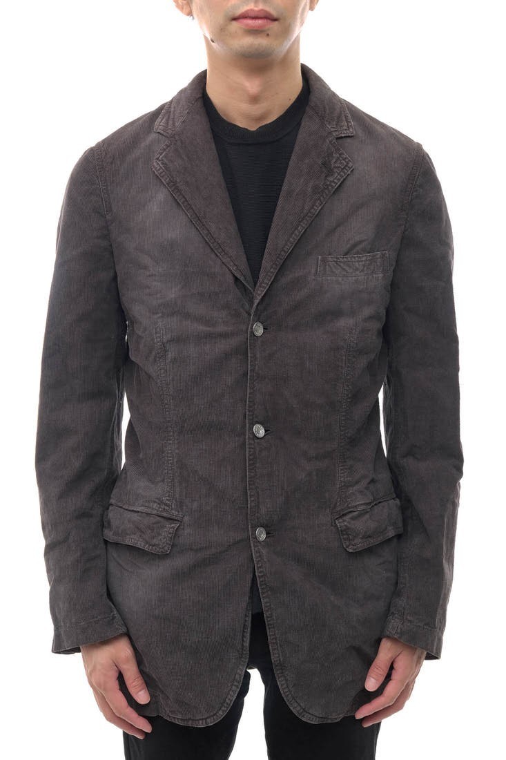 DOLCE&GABBANA ドルガバ テーラードジャケット コーデュロイ シングルブレスト ヴィンテージ加工拍卖