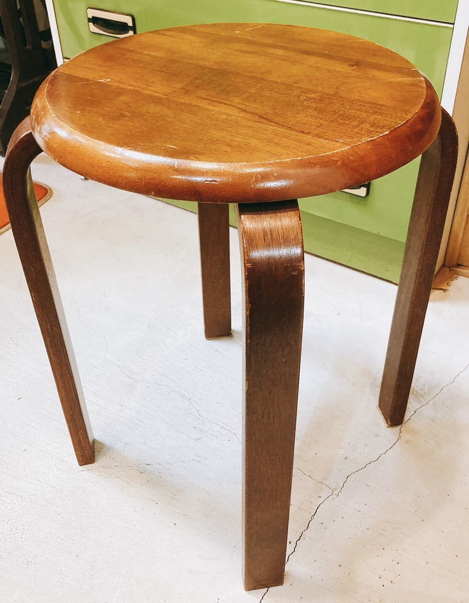 ☆天然木 丸椅子 ☆木製椅子/木製チェア/丸イス/スツール/スタッキングスツール/118拍卖