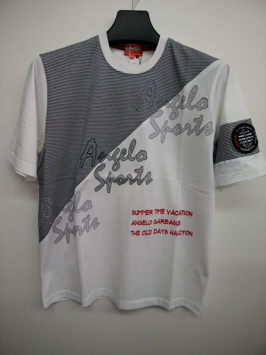 Tシャツ 50%OFF アンジェロ・ガルバス 切り替え(M)新品拍卖