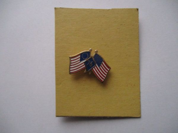 【送料無料】ビンテージ『76星条旗』アメリカ ピンバッジ/A星条旗13星ベニントンフラッグ旗アメカジ合衆国USピンズPINS MB2拍卖