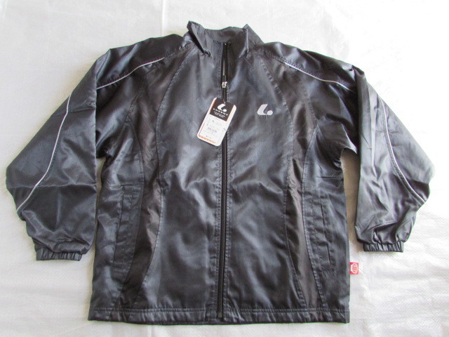 未使用 タグ付き きれい ルーセント 長袖 起毛裏地付き フルジップ ウインド ウオーム ジャケット LUCENT ブラック系 UNI/MENS Sサイズ拍卖