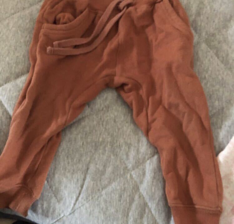 子供服 パンツ サイズ80 キッズサイズ ズボン オレンジ拍卖