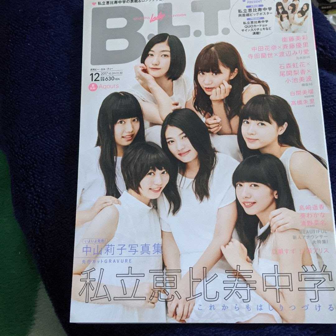 BLT 私立恵比寿中学 中山莉子 中田花奈 広瀬すず 小宮有紗 福原遥 柴田阿弥 寺田蘭世 渡辺みり愛 島崎遥香 白間美瑠 しゃちほこ グッズ拍卖