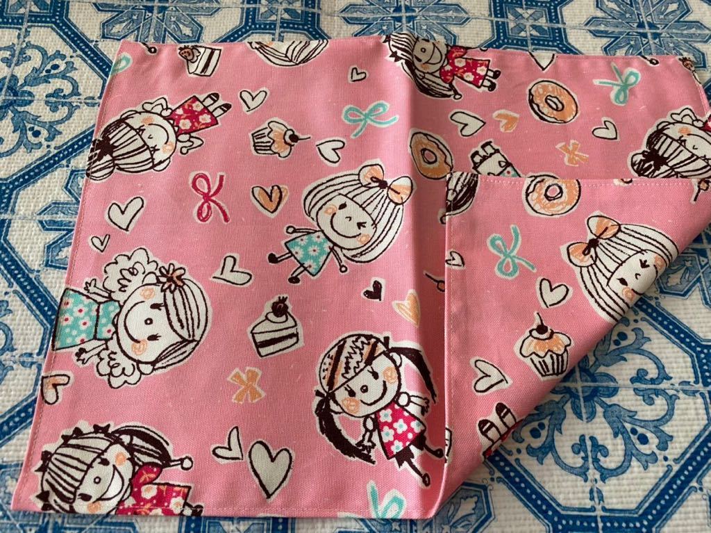 No.11 裏付ランチョンマット ハンドメイド 25x35 ガールズ 女の子拍卖