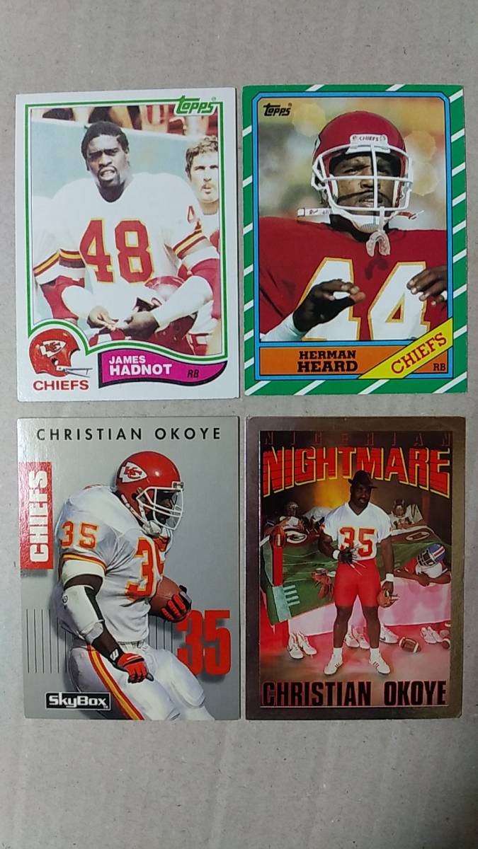 NFLカード KANSAS CITY CHIEFS / RB 色々12種 チーフス拍卖