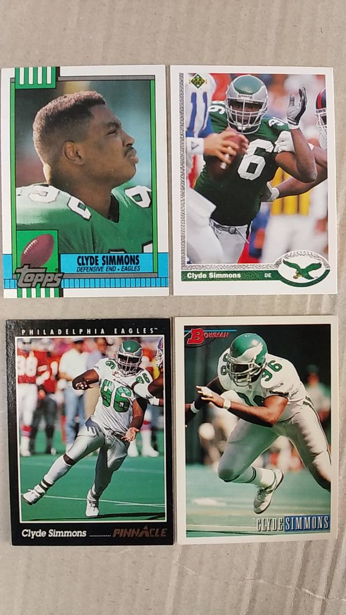 NFLカード CLYDE SIMMONS 10種 イーグルス カーディナルス DE拍卖
