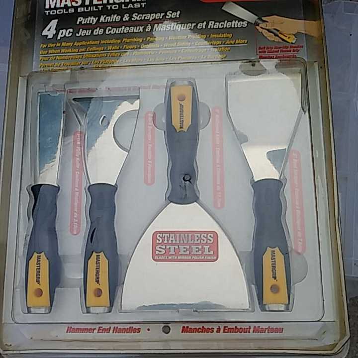 MASTERGRIP 4pc 内装工具 STAINLESS STEEL「中古」工具4点セット塩ビカッター 拍卖
