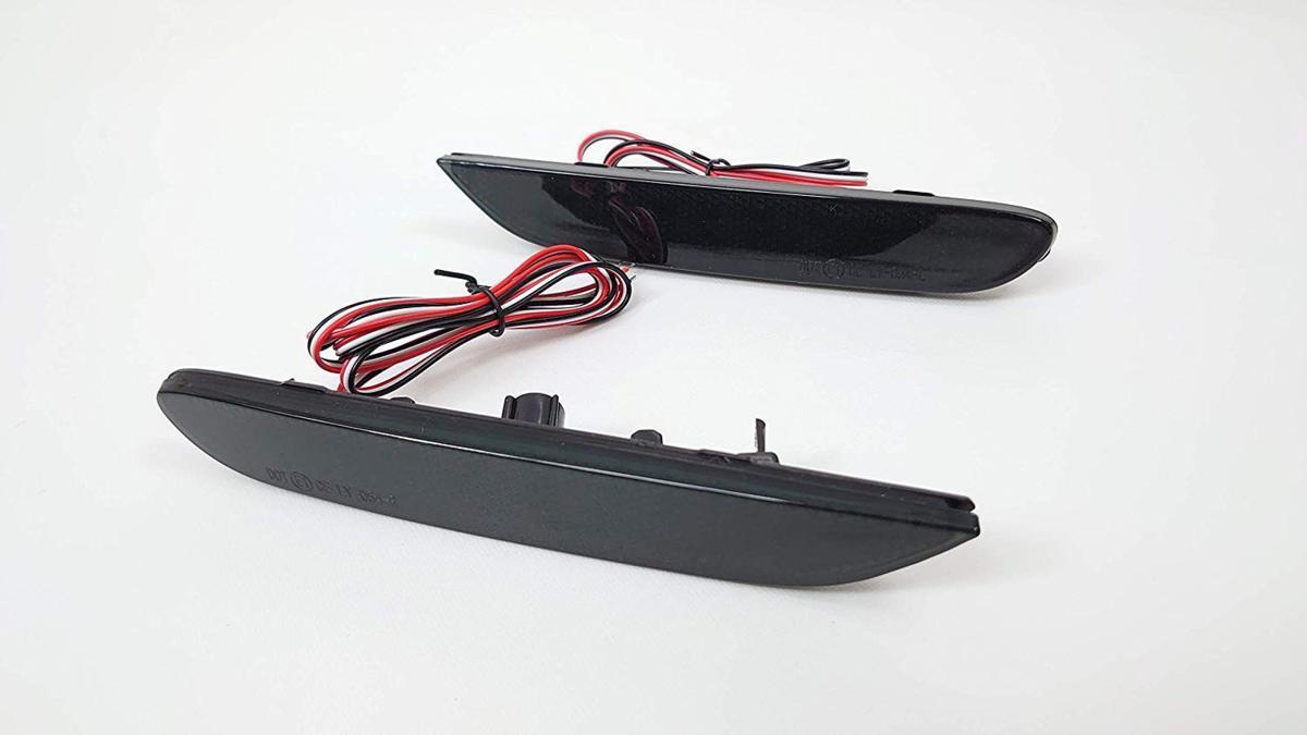 スモークレンズ 日産 60連 LED リフレクター リアバンパー ライト ランプ リーフ ZE1 ニスモ拍卖