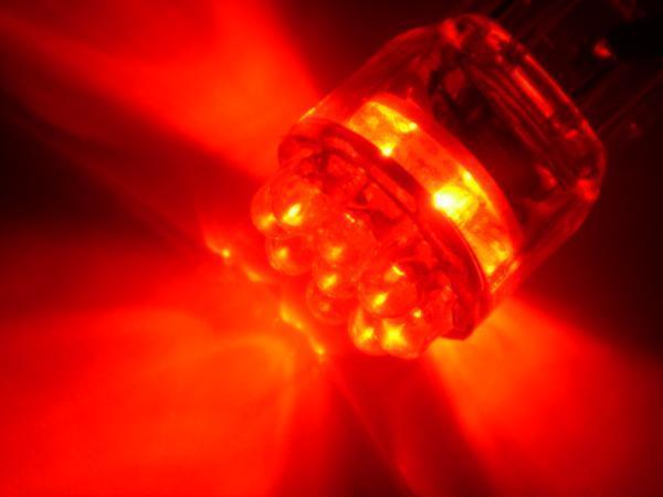 ★T20型ダブル15連LEDウェッジ球 レッド 赤 ダイハツ スズキ スバル 等拍卖