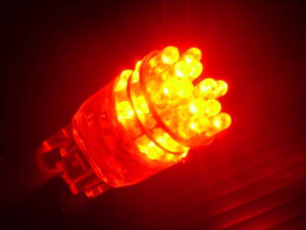 T20ウェッジ球タイプ 24連LEDダブル球 (赤・レッド) 三菱 ミツビシ 等拍卖