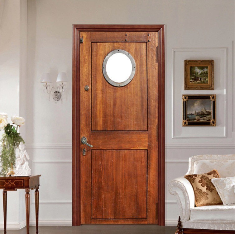 A1886 ドア 扉 ステッカー シール 取付 設置 簡単 防水 ビニール 壁紙 DIY リメイク 部屋 ウォール 小 窓 フェイク 木 木製 77*200cm【3506拍卖