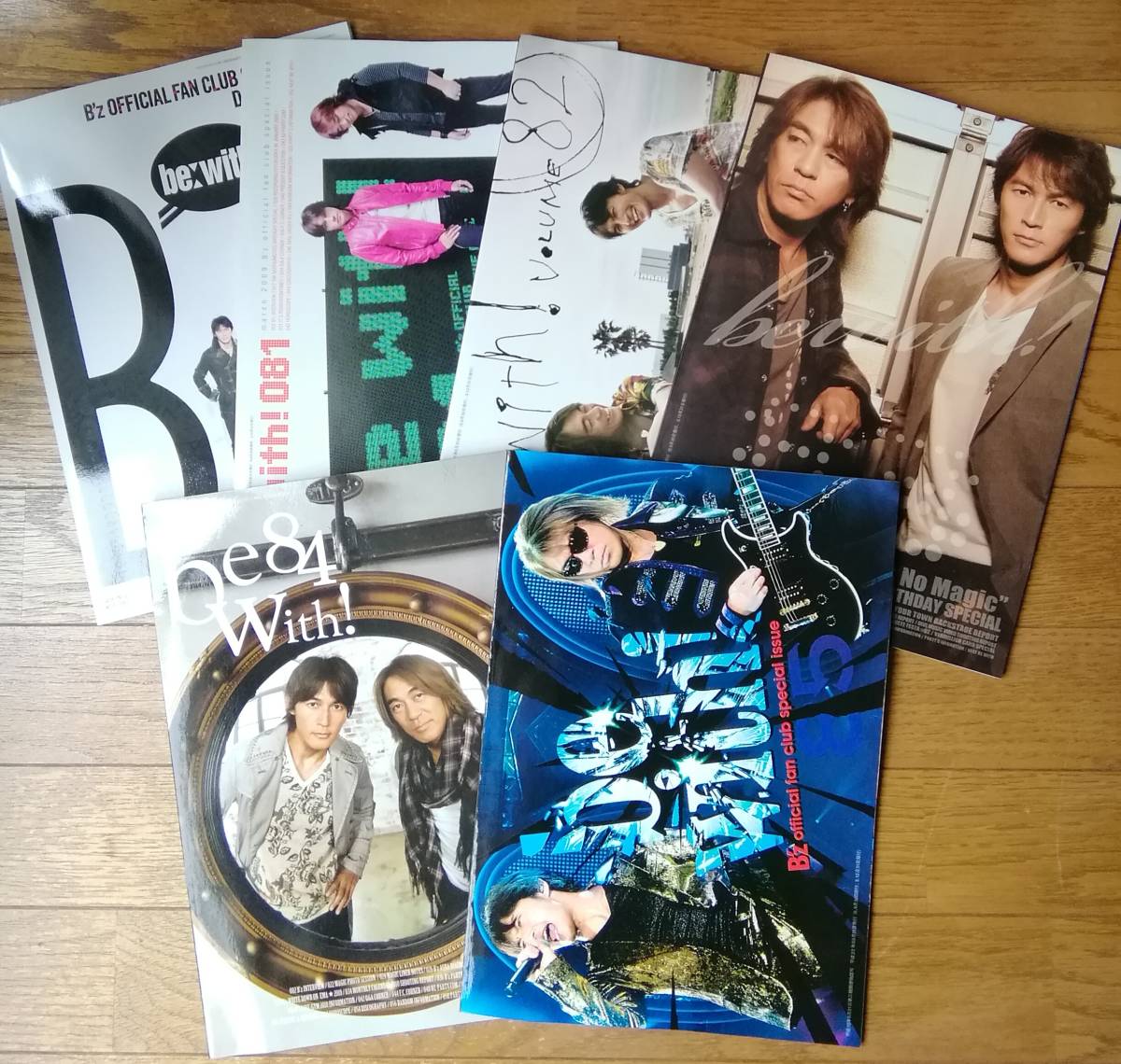 B'z ビーズ ファンクラブ会報 Be+wiZ Vol.80~85 2008.12月~2010.3月号 稲葉浩志 松本孝弘 拍卖