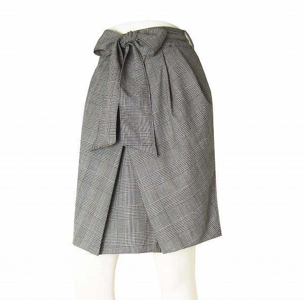 A美品*シップス*グレー*チェック柄*タイトスカート小さいサイズS拍卖