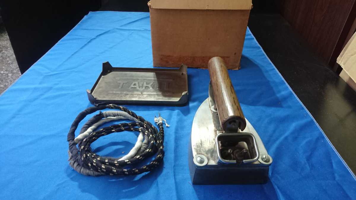 【TAKII タキイ】滝井 工業用アイロン7 8-836 神戸電器工業所 100v 550w ジャンク拍卖
