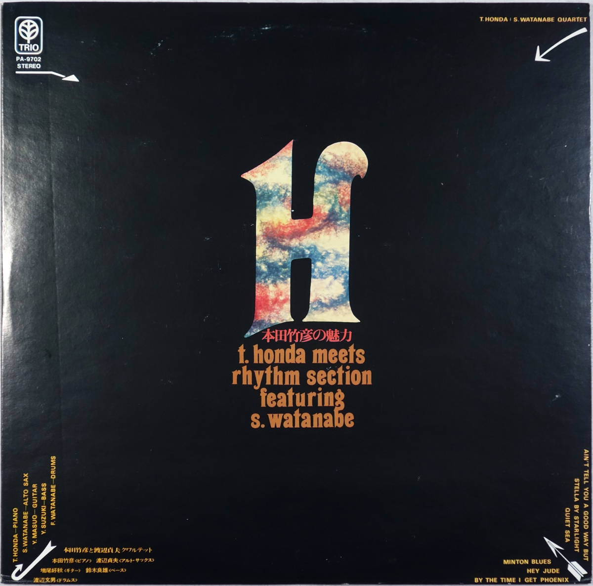 ◆T. HONDA - S. WATANABE QUARTET/T. HONDA meets RHYTHM SECTION featuring S. WATANABE (JPN LP) -本田竹彦/竹曠, 渡辺貞夫, 鈴木良雄拍卖