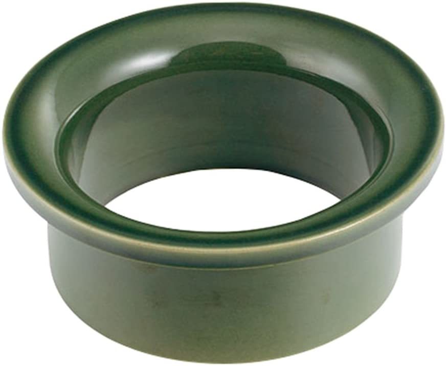 カクダイ 信楽製 ダストボックス 投入口 青竹 452-025 材質:陶器 取付穴径:145mm 仕様:カウンター用 碌珠シリーズの器の色とマッチ拍卖