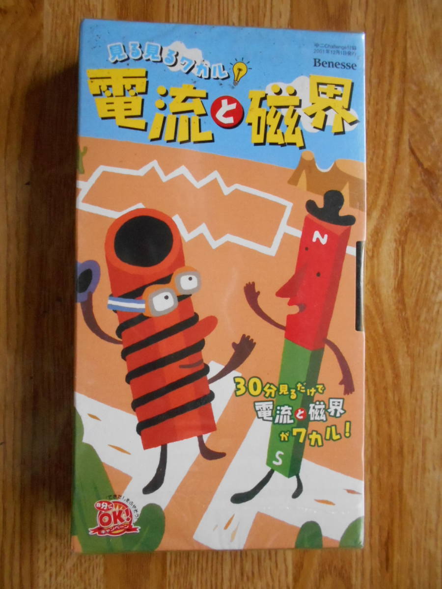 【送料無料】(ジャンク品) VHSテープ「見る見るワカル 電流と磁界」拍卖