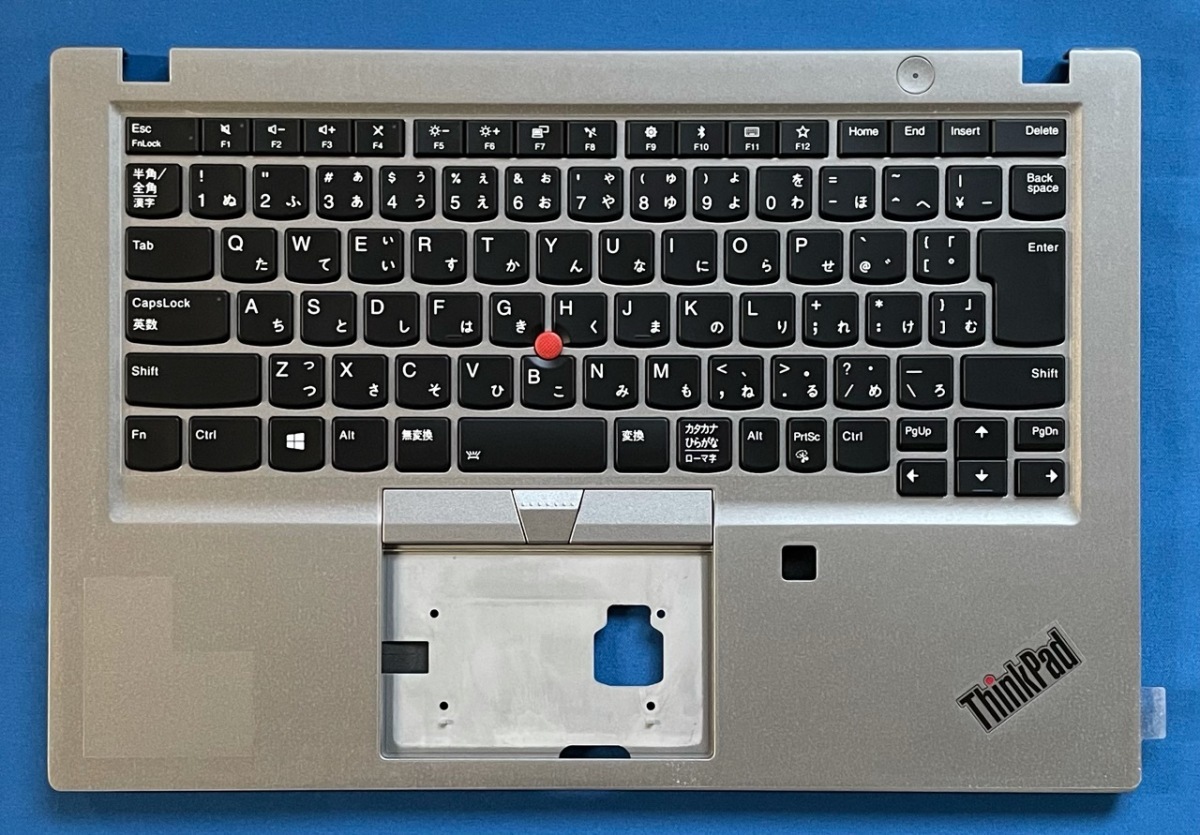 純正新品 Lenovo Thinkpad T490s T495s バックライト付き日本語キーボード パームレスト SN20S33970 シルバー 国内発送拍卖