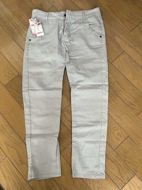 ★新品 JHIJSC チノパン ゴルフ スキニー アンクル 9分丈 30サイズ ウエスト76 グレー拍卖