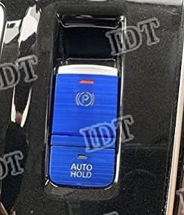 IDT 新型 アウトランダー PHEV アルミ パーキングブレーキ ボタンカバー ブルー オートホールド トリム GN系 シフト コンソール 内装パーツ拍卖