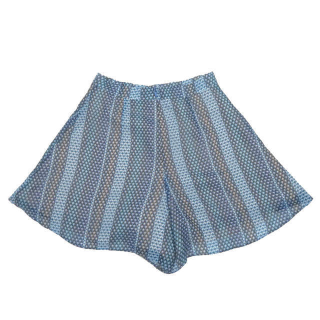 FINDERS KEEPERS ファインダーズキーパーズ MARCONI TOP PRINT SHORTS プリントショーツ 14FK01038P/PRT S ブルー ショートパンツ lc31778拍卖