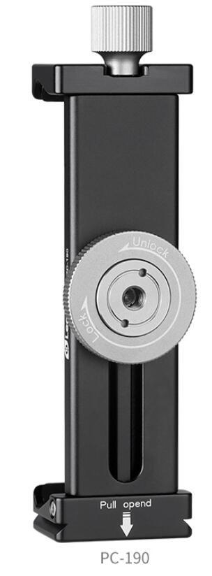 Leofoto レオフォト PC-190 ホルダー スマホ タブレット 兼用 iPad用 stand スマホクリップ 拍卖