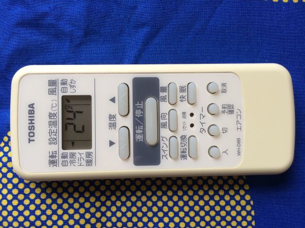 送料無料★TOSHIBA★東芝★純正★エアコン用リモコン★WH-D8B★中古★動作品★返金保証あり拍卖
