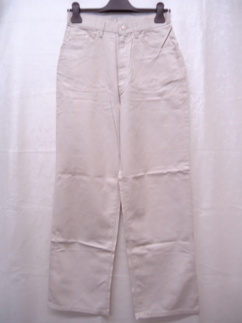 【KCM】har-405★ワケあり未使用品★【M'ELVIS】レディース ソフトジーンズ 綿/レーヨン ライトベージュ系 サイズ 66-92拍卖