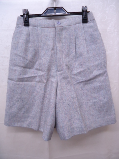 【KCM】har-429★未使用品★レディース キュロット ライトグレー系 ウエスト66拍卖