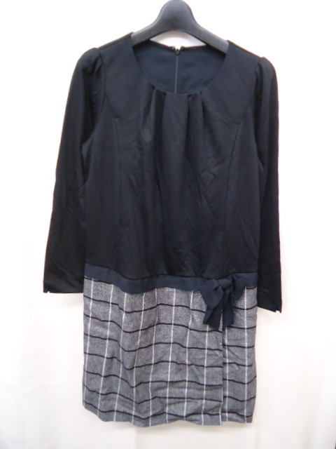 【KCM】wdn-10■タグなし未使用■マタニティウェア 授乳服 ワンピース ブラック系 レディース拍卖