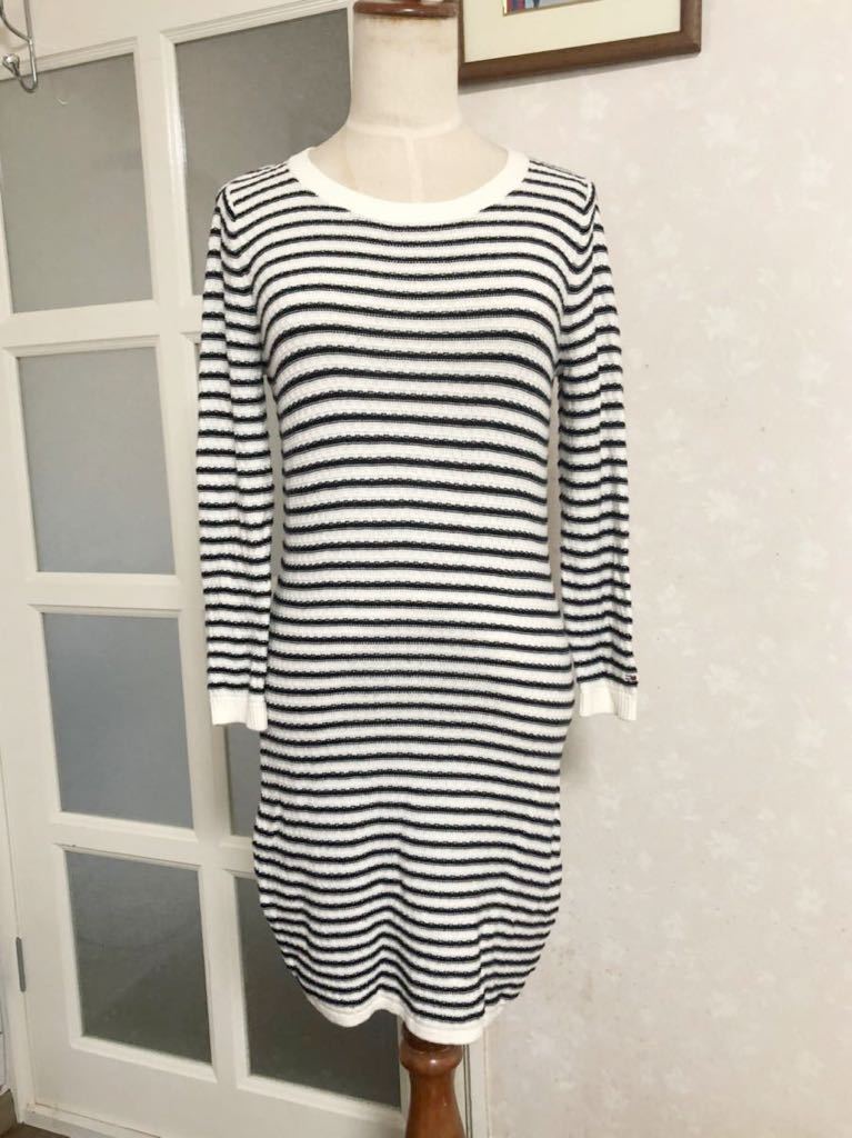 TOMMY HILFIGER アメリカンブランド ボーダーワンピース 夏拍卖