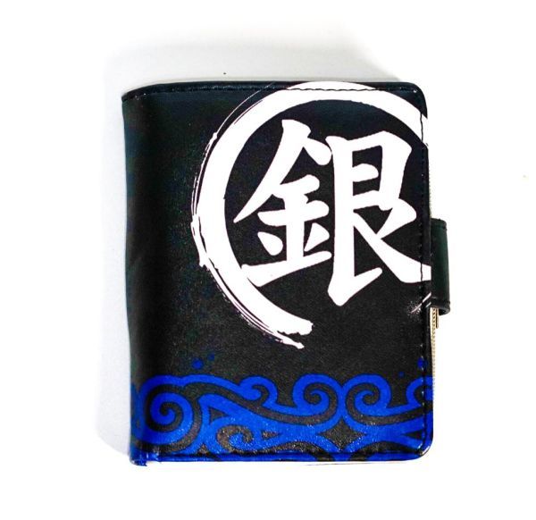 財布 サイフ 銀魂 坂田銀時 黒 神楽 さだはる 万時屋 2つ折り財布 グッズ拍卖