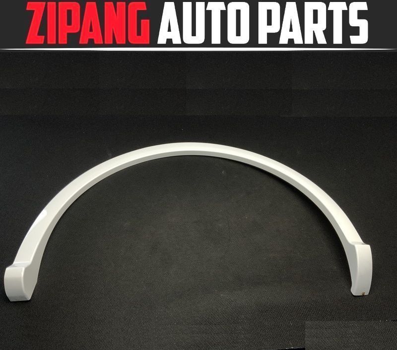 AU098 FY Q5 2.0TFSI クワトロ 左リア オーバー フェンダー アーチ モール ◆LS9R グレイシアホワイト3P ▲取付部破損 ◎ ★即決★拍卖