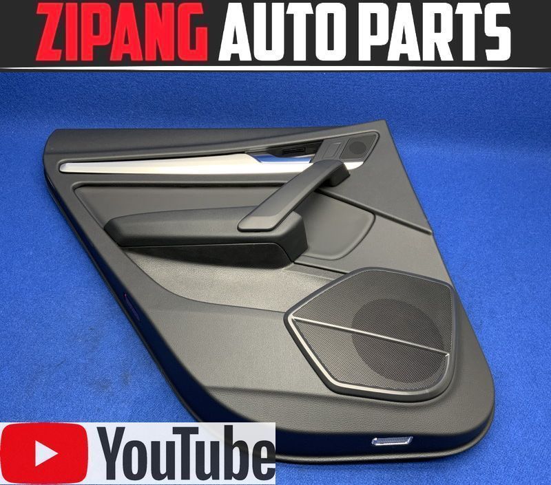 AU098 FY Q5 2.0TFSI クワトロ Sライン 左リア ドア トリム/内張り ◆合皮/ブラック 【動画有り】◎ ★即決★拍卖