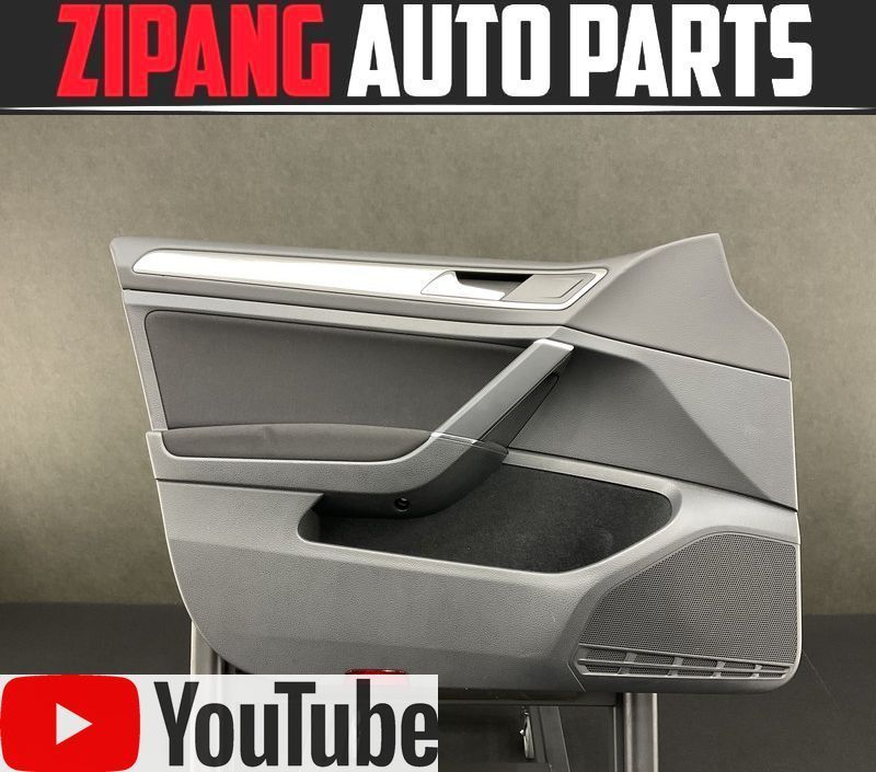 VW050 AU ゴルフ7 5HB TSI コンフォートBMT 左フロント ドア トリム/内張り ◆ブラック ★程度まあまあ 【動画あり】〇拍卖