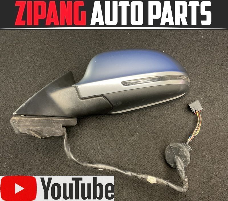 AU102 8P S3 スポーツB 2.0 クワトロ 左 ドアミラー 電格式/ウインカー付 ◆シルバー系 【動画有り】○ ★即決★拍卖