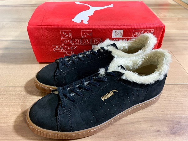 箱付き美品、レア!PUMA プーマ JAPAN FIRSTROUND LO NBK 匠 ファーストラウンド ヌバック 黒 2012年日本製 27.5cm US9.5 クライド スエード拍卖