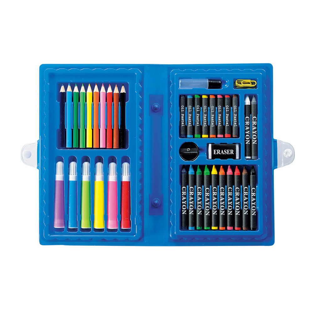 クレヨン パステル 色鉛筆 カラーペン等 44点バラエティーアートセット/4868拍卖