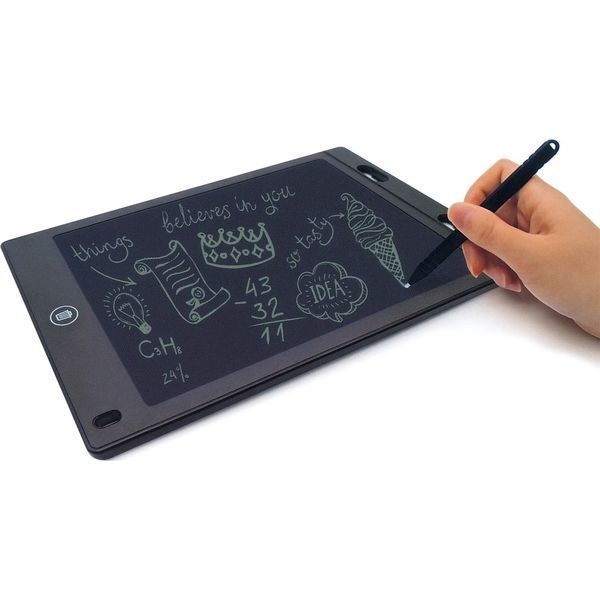 電子メモパッド 12インチ ワンタッチで消えて繰り返し書ける 電子メモ帳 専用ペン付き HIDISC HDMPAD120BK-RX /0239/送料無料拍卖