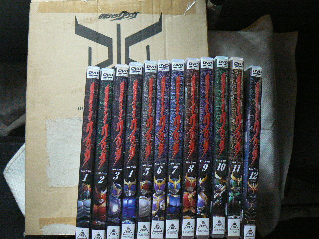 仮面ライダークウガ DVD 全12巻 カードホルダー付き拍卖