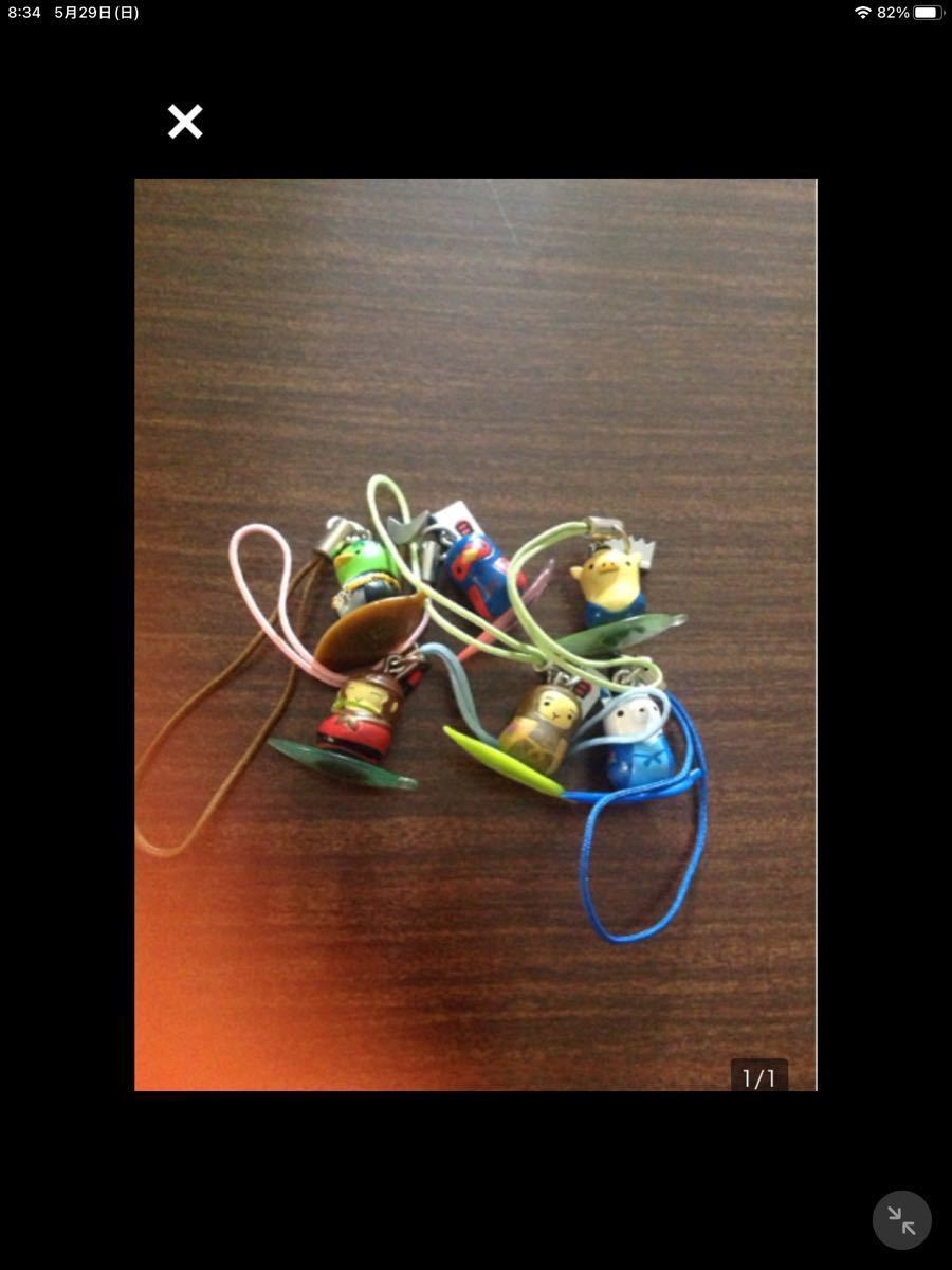 お茶うけ時代日記、動物ミニキャラ、ストラップ、全6種、伊藤園、フルコンプ、当時物拍卖