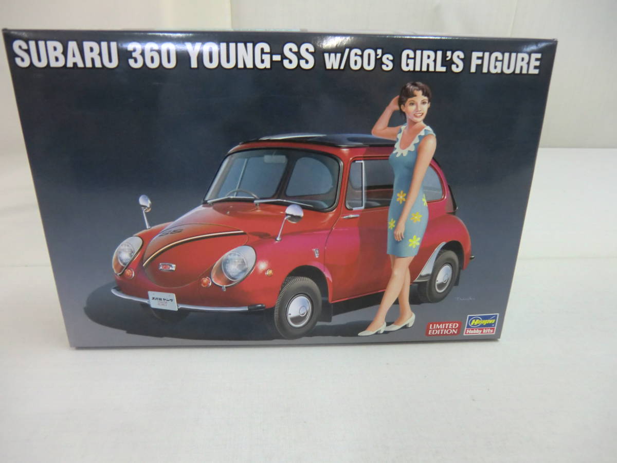 1:24 スバル 360 ヤングSS w/60S ガールズフィギュア  限定品 52291 HASEGAWA拍卖