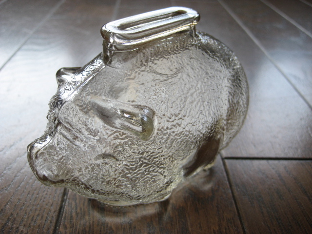 ☆希少 刻印入 ファイヤーキング 貯金箱 ピギーバンク S ライトアンバー拍卖