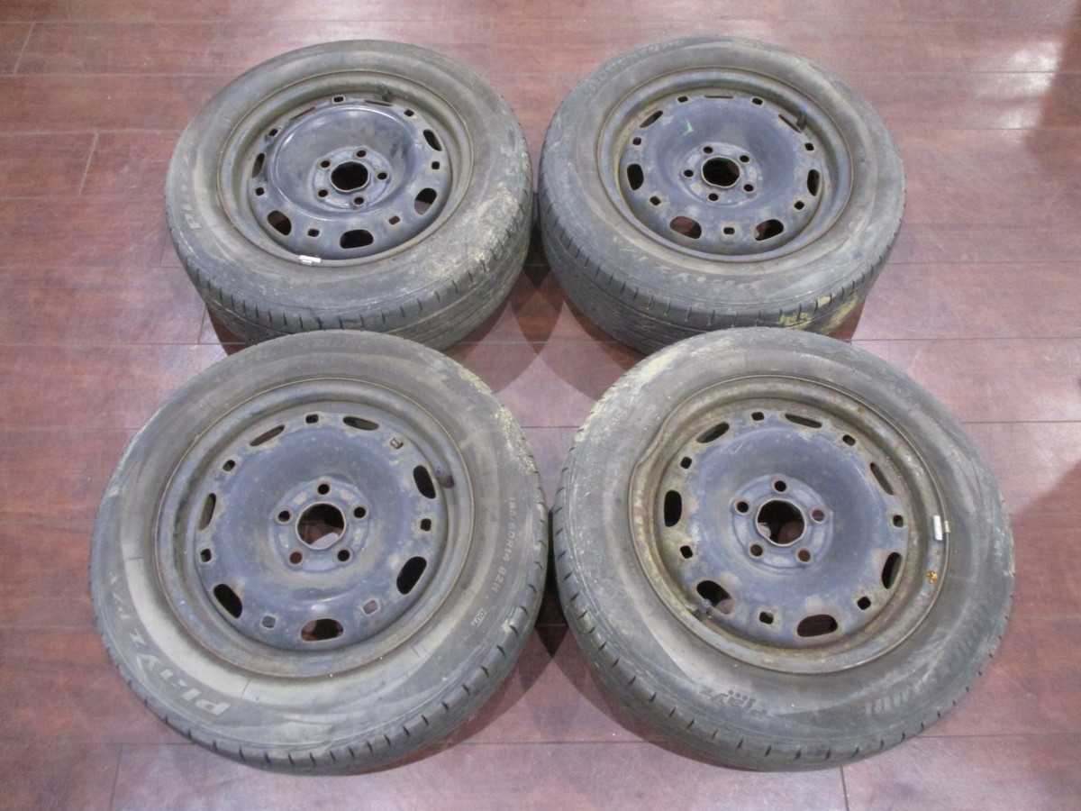 【大幅値下げ/最終処分】中古★VWフォルクスワーゲン純正★ポロ9NBKY 14インチ タイヤ ホイール4本★185/60R14 6J 100 5穴 +43★60060127F拍卖