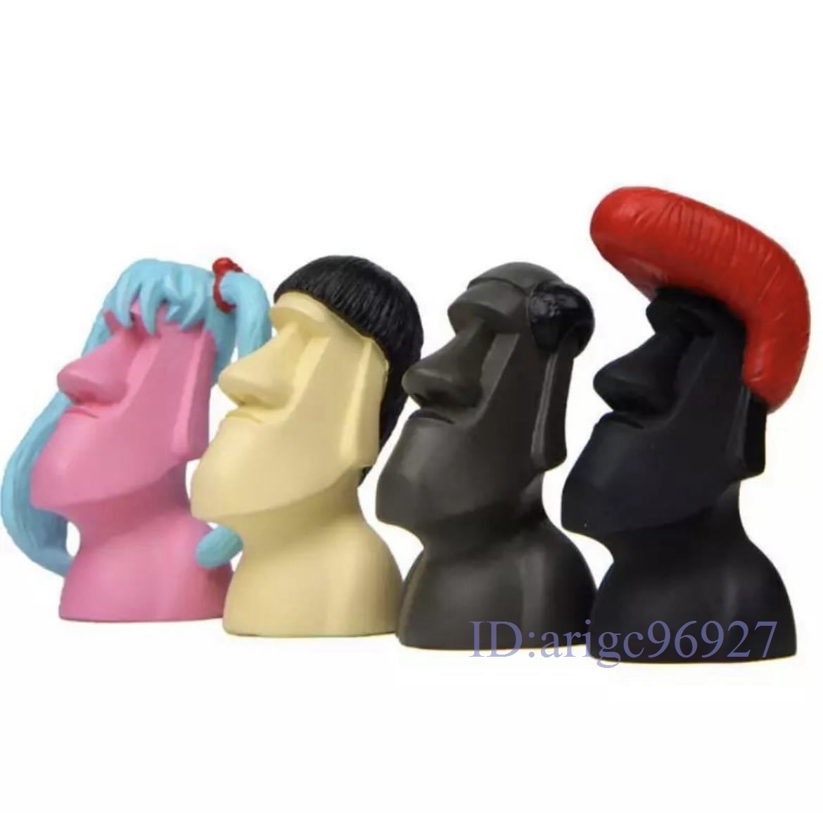 O936★新品全9種類 モアイ像 樹脂 イースター島 オーナメント インテリア オブジェ 装飾 置物 小物 ユニーク 雑貨 可愛い拍卖