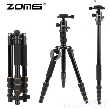 H144★軽量ポータブル Q666 専門の旅行カメラの三脚一脚アルミボールヘッドのためのコンパクトデジタル一眼レフカメラ拍卖