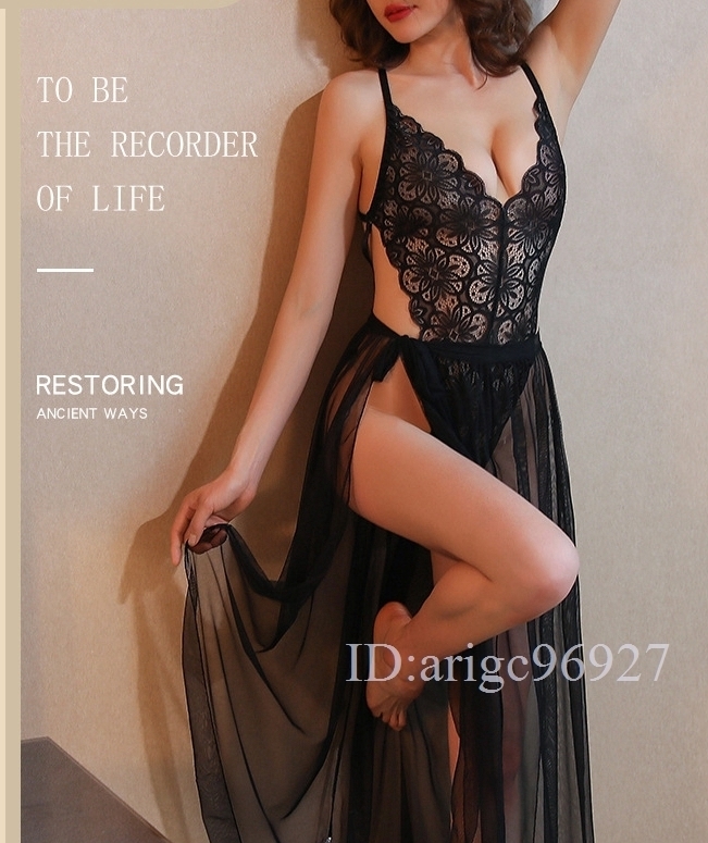 D692点セット ボディースーツ ハイレグレオタード ランジェリー ボディコン コスプレ 衣装 レースクイーン ベビードール ブラック拍卖