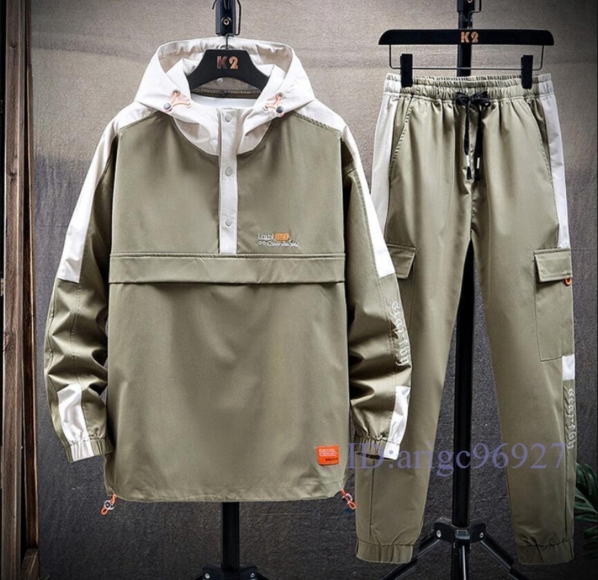 E605★メンズジャージ セットアップ 上下セット スウェット パーカー トレーナー 上品質スポーツウエア M~4XL拍卖