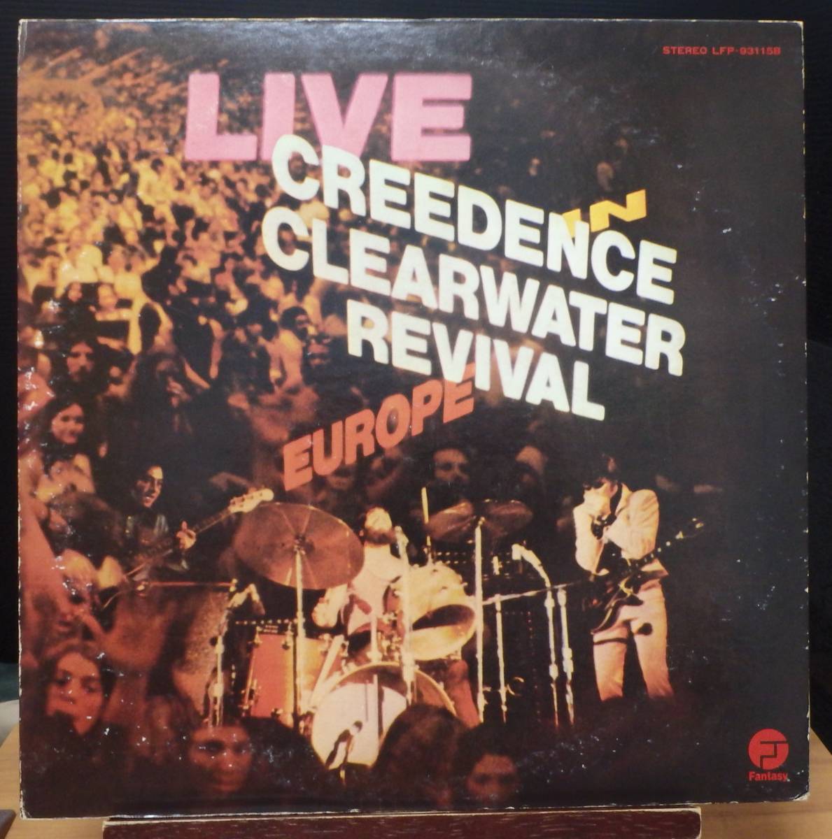 【CR384】CCR 「Live In Europe (ライヴ・イン・ヨーロッパ)」(2LP), ’73 JPN 初回盤 ★クラシック・ロック/ポップ・ロック拍卖