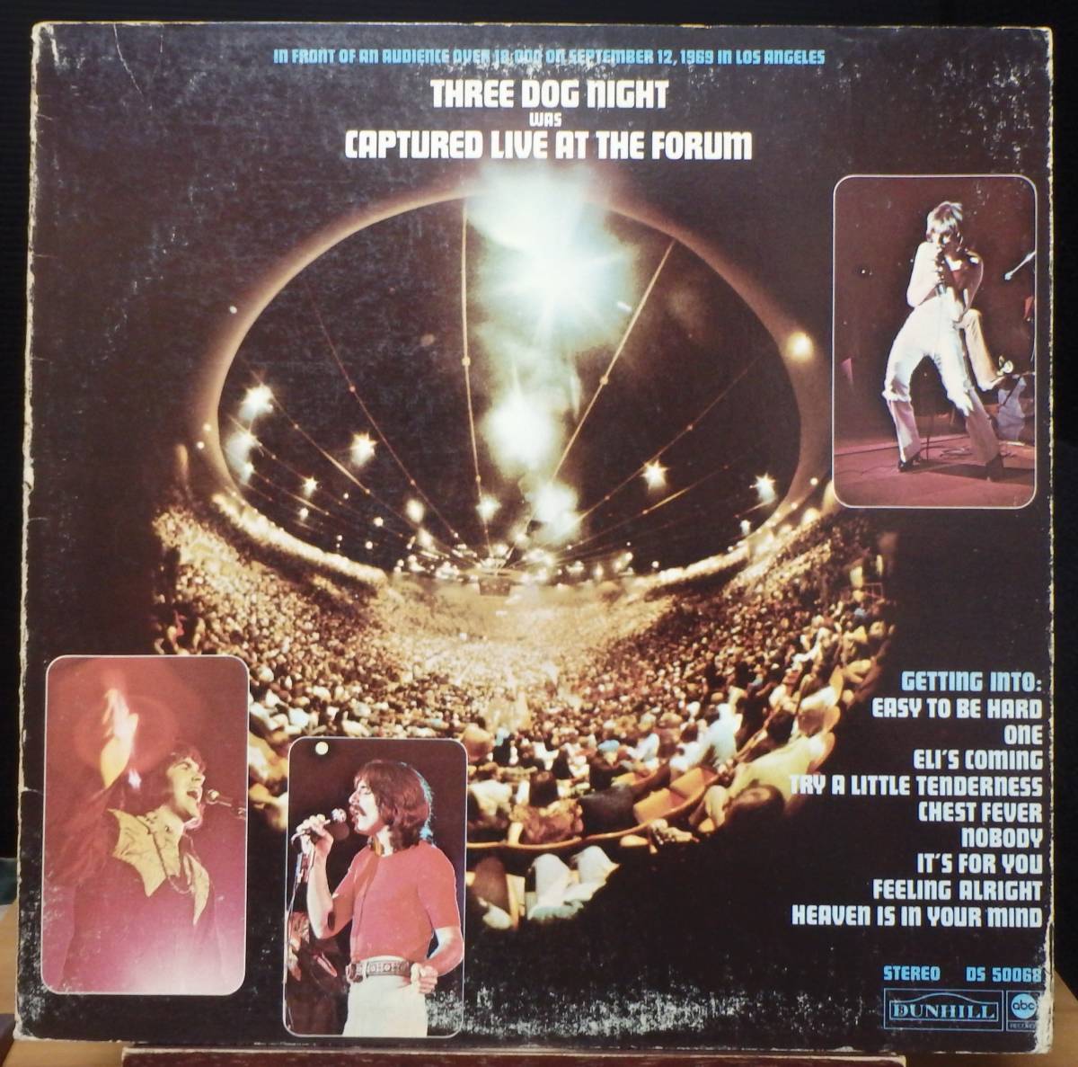 【CR391】THREE DOG NIGHT 「Captured Live At The Forum」, ’69 US Original ★クラシック・ロック拍卖